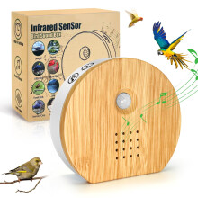 Singing Bird Box Original, Rodukee Portable Bird Chirping Box with Motion Sensor & Timer & 9 Soothing Natural Sounds