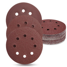 Sanding Discs Hook and Loop 180/80/40 Mixed Grit 125mm 8 Hole 30 Pcs Round Sandpaper Pads Set Compatible With Random Orbital Sander