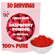 Raspberry Powder | Freeze Dried | 100% Pure | Freeze Dried Raspberry Powder | No Added Sugar | No Preservatives | Ideal Baking | Shakes | Smoothies