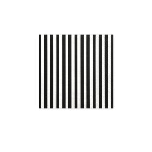 Servietten Stripes Black/White, 33 x 33 cm, 20 pcs.
