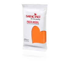 Saracino Sugar Paste Model Orange Modelling Paste 250 g Gluten Free Made in Italy