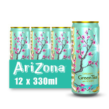Arizona Green Tea with Honey 12 x 330ml Cans - Low Calorie Soft Drink, 100% Green Tea Extract, Refreshing and Sweet