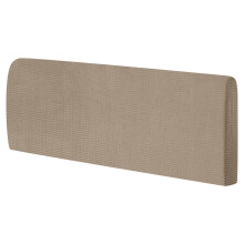 Sourcing Map Bed Headboard Slipcover, 1.5m Stretch Dustproof Protector, Jacquard Furniture Cover for 1.4-1.7m Headboard, Brown