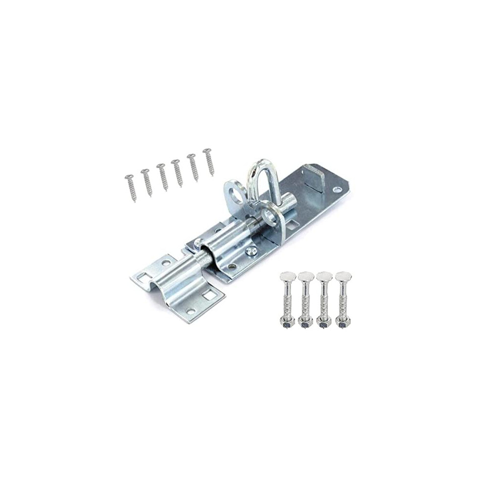 Terf Heavy Duty Brenton Bolt Zinc 200Mm (8 Inch) Strong Silver Padlock Bolt For Use With Gates Sheds Garage Doors Lock And Out House Doors Zinc 5051226649912