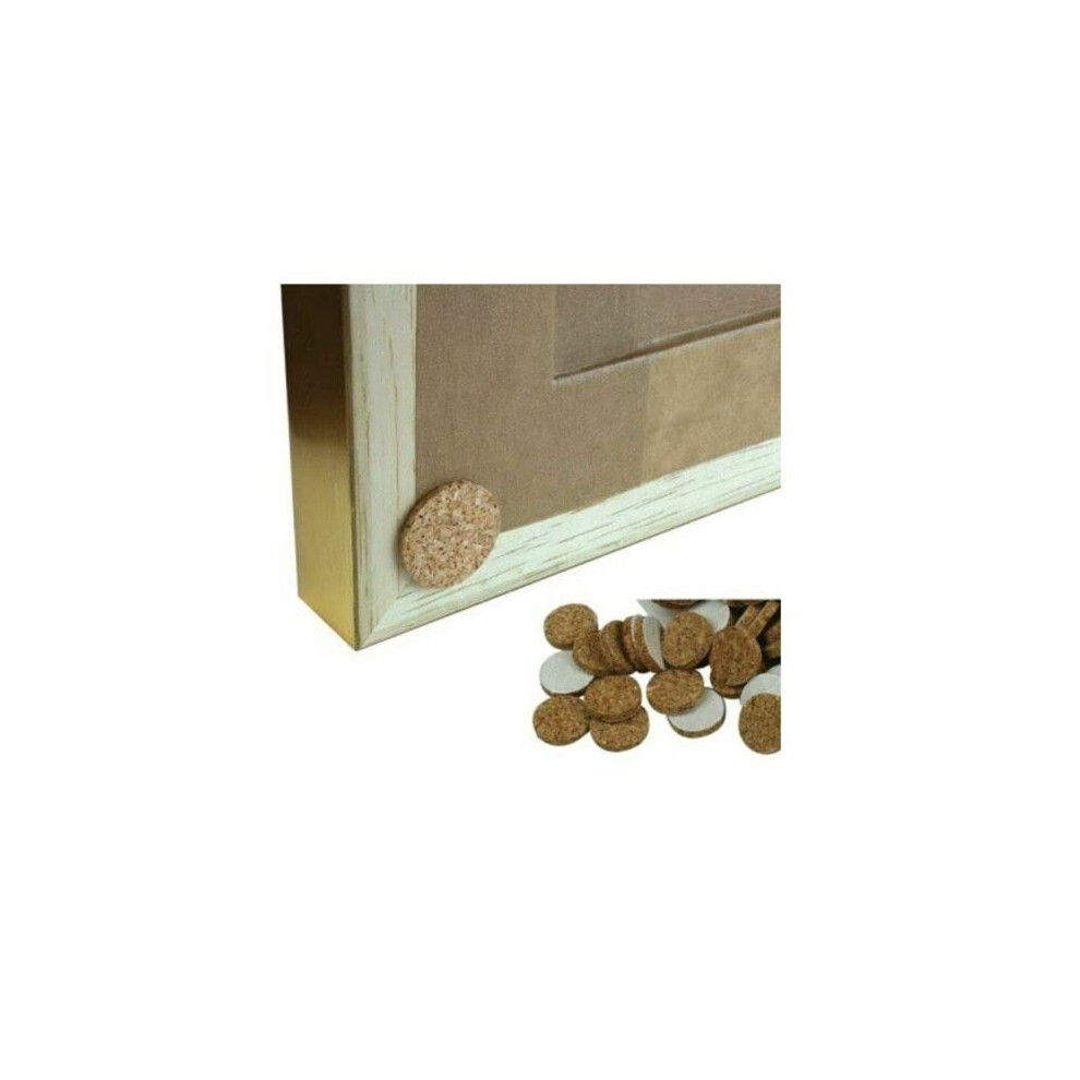 Sisi Uk 19Mm Self Adhesive Cork Bumpers Frame Bumpers Self Adhesive Disc For Photo Frame (Pack Of 50) 5051226651557