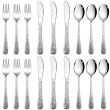 Joyfair Kids Cutlery Set, 18 Pcs Stainless Steel Children’ s Cutlery Set, Toddler Flatware/Child Eating Utensils Include 6 Forks, 6 Spoons