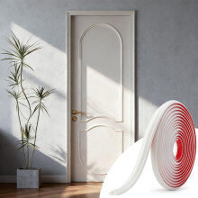 JSIWOTH Peel and Stick Flexible Wall Moulding Trim, 6.1M Thick 3D TPE Self Adhesive Trim for Wainscoting/Picture Frame Wall, Waterproof