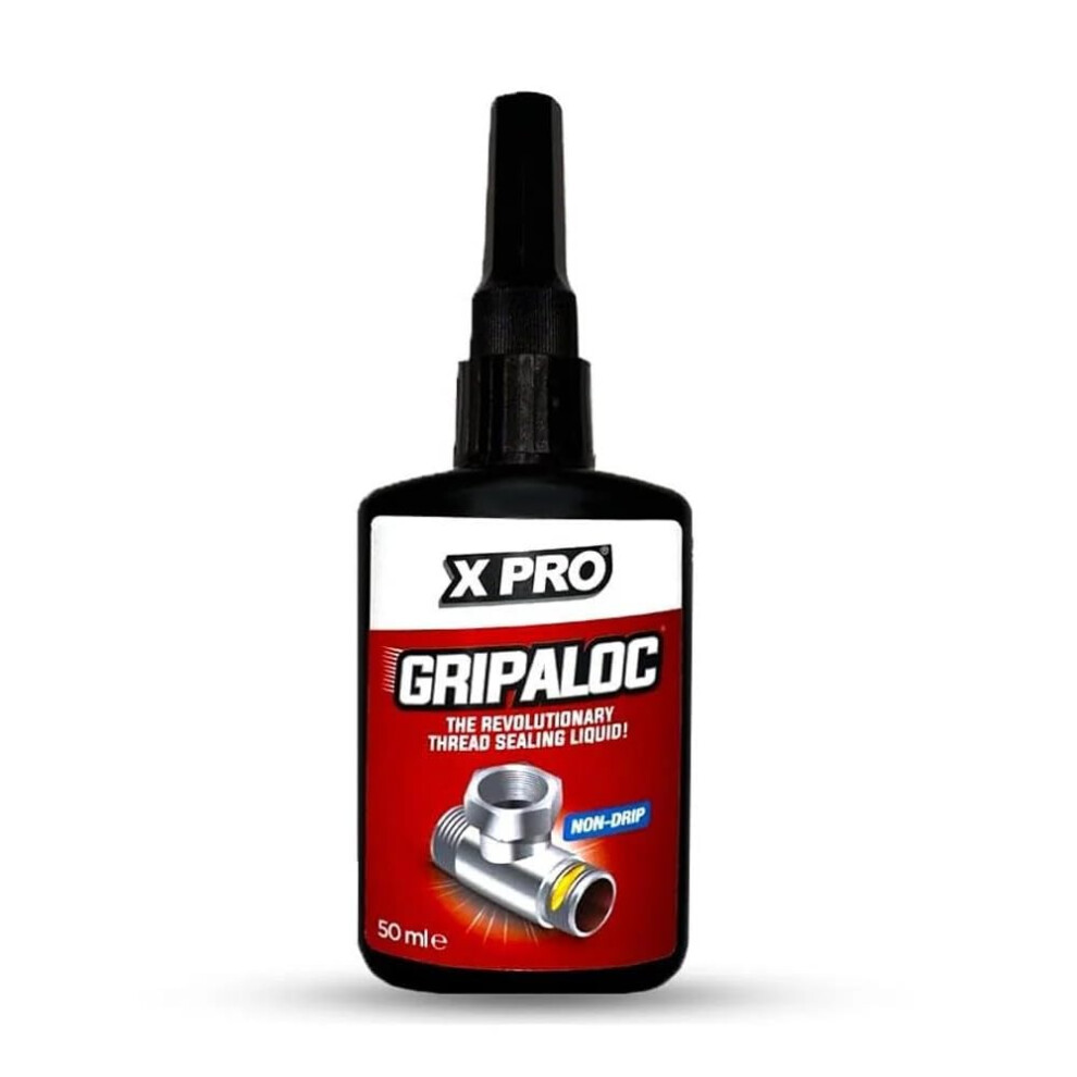 M&L, Xpro Gripaloc Liquid Ptfe Thread Locker & Sealant - 50Ml | The Revolutionary Thread Sealing Liquid 5051226661556