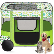 Floving Portable Doghouse Pet fence 80x60x55cm Foldable Pet playpen Rectangle Delivery Room Cat Nest Cat den Puppy house Kennel Closed Pets Tent with