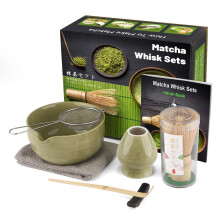 7 Pcs Matcha Set, Matcha Kit for Ceremony, Matcha Tea Set for Making Latte, Japanese Matcha Ceremony Kit