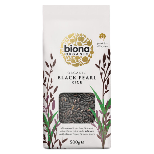 Biona Black Venus Rice Organic, 500g, Packaging may vary
