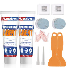 Wansiven Wall Repair Cream, Waterproof White Wall Filler Kit, Rapair paste for filling cracks and plaster surfaces