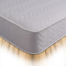 Starlight Beds Close Wave 8-Inch Deep Small Single Mattress - Budget Sprung Design with Memory Foam Layer, White, 2ft6 (75cm x 190cm x 20cm)