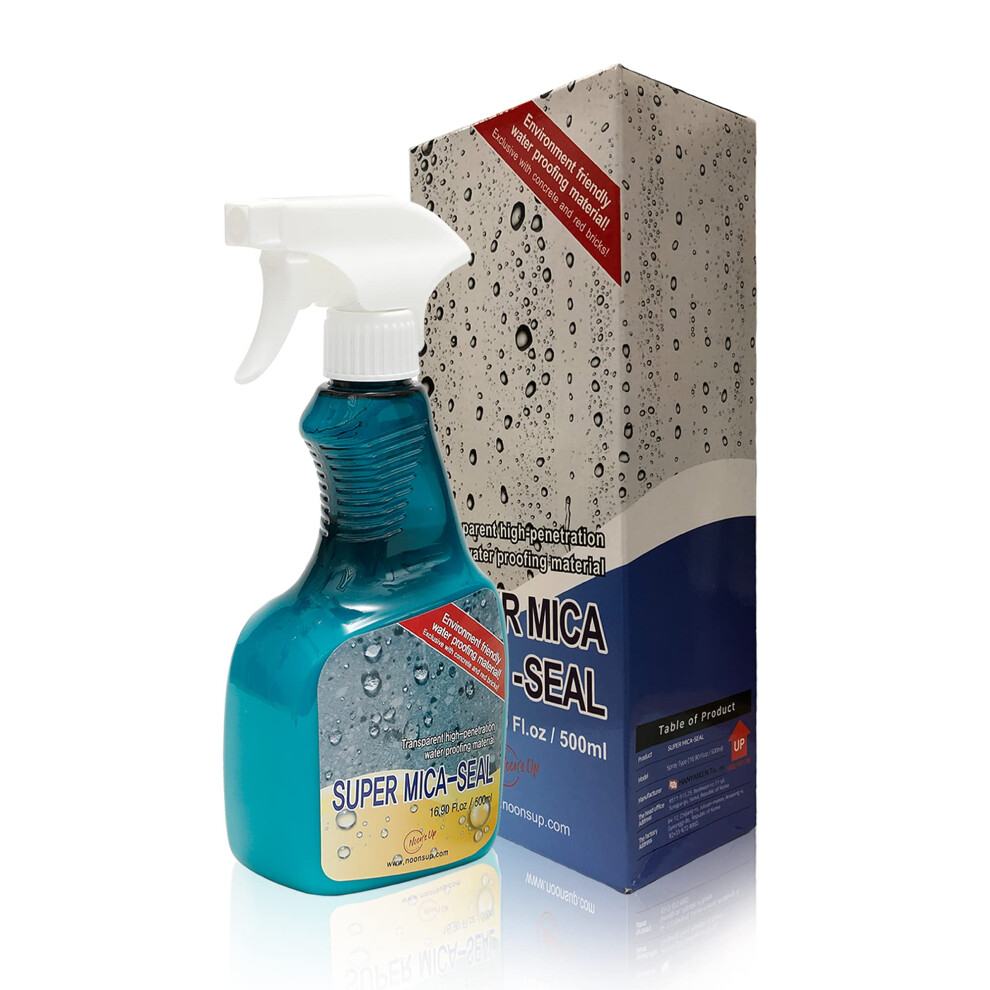 Super Mica-Seal (500Ml) Spray Sealant Waterproof - Cement Sealer, Bird Bath, Concrete Sprayer, Brick, Tile 5051226662669