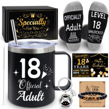 MOTONG 18 Year Old Boy Birthday Gift Ideas, Unique Funny Gift Baskets for 18th Teenage Boys