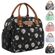 HOMESPON Insulated Lunch Bag for Women Men Work Adult Cool Bag Lunch Box Container Ladies Lunch Tote (Daisy)