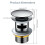 Pop-up sink drain with ceramic and copper overflow, universal sink waste fitting 2