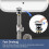 Pop-up sink drain with ceramic and copper overflow, universal sink waste fitting 3