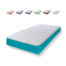 eXtreme comfort ltd Cooltouch Colours Teal Small Single Mattress - 75x190cm, 18cm deep. Memory Foam and Coil Spring Hybrid, Plush Comfort