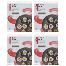 Yutaka - Sushi Nori, 11g (5 Sheets) x Pack of 4 - Japanese-Style Roasted Seaweed