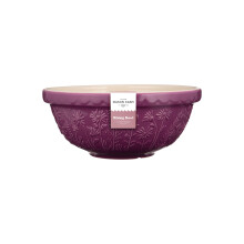Mason Cash in The Meadow Size 18 Mixing Bowl 26cm | 2.7 Litre Floral Embossed Earthenware Bowl for Dough, Pastry & Cake Mixes | Dishwasher Safe