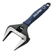 Eclipse Professional Tools ADJW6WJ 6" Adjustable Wrench Extra Wide Jaw 34mm (³₁₀"), Grey