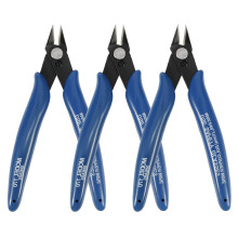Smilcloud 3 Pcs Nipper Electrical for Cutting Wire, Electrical Wire Cable Cutter Precision Cutter Pliers with Soft Grip Slip Guards Handles for DIY