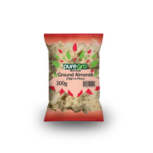 Puregro Blanched Ground Almonds 300g (Pack of 1) | Premium Quality Almond Flour | Great Addition for a Keto Diet | High in Fiber | High in Protein