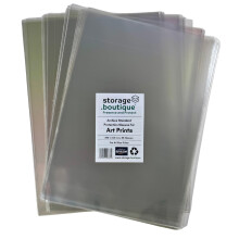 storage.boutique Art Print Protection Sleeves, Archive Standard, Acid Free, A4, 300 x 214 mm, 40