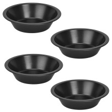 Fadcaer 4 Pieces Mini Pie Pans,Mini Pie Dishes,Individual Round Pie Tins,Quiche Baking Moulds,Non Stick Pie Tins,Pie Quiche Dishes Tins for Baking