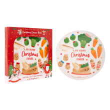 RSW Christmas Themed Kids Dinner Plate Tableware Porcelain Santa Nutcracker Christmas Characters Xmas Festive Childs