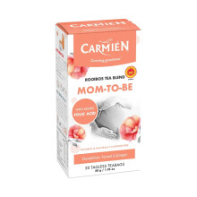 Carmien | Mom To Be Tea | 20 Tea Bags | Caffeine Free | Folic Acid | Folate | Reduces Nausea, Miscarriage, Preterm Delivery, Low Birth Weight