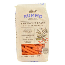 Rummo Pennette Lenticchie Rosse No.70 - Premium Gluten-Free Red Lentil Pasta, Naturally High in Protein, 300 g (Pack of 1)