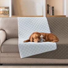 BellaHills Water Repellent Dog Blanket for Bed Sofa Cover Pet Throw, Washable Mattress Protector Furniture Protector for Dog/Pet/Cat, 132x208cm, Taupe