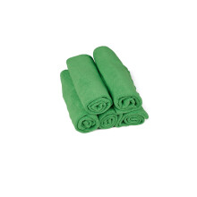 Kavalier ProClean Set of 5 Microfiber Towels, Ceramic Smooth Model - 41x41cm, 320gsm, 80% Polyester, 20% Polyamide - Green