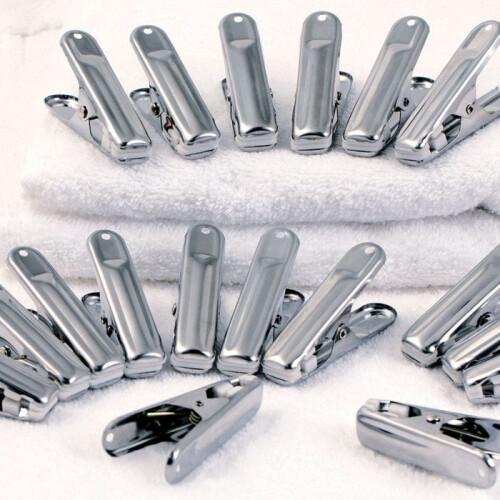 IDMARKET 40 stainless steel clothespins, unbreakable, durable, rust-resistant 2