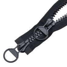 Zip Plastic 2 Way 70 cm #15 Large Separable Black Zip for Coat Down Jacket Jackets TXZWJZ (70 cm, 2 Way) (LL-70)