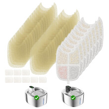 Apetdola 8 Pack Filters Replacement Filters for FS10PRO, with 32 Pack Pre-Filter Sponges & 8 Pump Filter, 6 Layer Filters