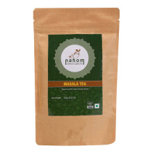 NAHOM Masala Chai Tea Blend of Black Tea, Cinnamon, Cardamom & Black Pepper with Ancient Indian Herbs House Recipe of Spiced Masala Tea