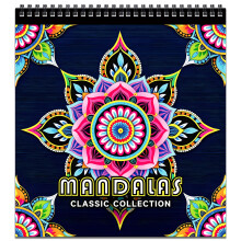 FUNLAVIE Adult Colouring Book Mandala Colouring Books for Adults Relaxation and Teens Stress Relief, Spiral Bound Book for Women