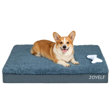 JOYELF Medium Dog Bed Mat for Small to Medium Dogs, Egg Crate Foam Pet Bed Mat with Waterproof and Removable Washable Cover