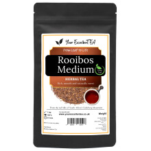Rooibos Loose Leaf Tea (150g) – Pure Redbush Loose Herbal Tea, Smooth & Mellow, Naturally Caffeine Free Herbal Infusion For Wellbeing and Relaxation