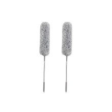 ARCUS Feather Duster Extendable - Pack of 2 - Premium Microfibre - Long Pole Rotateable Bendable Head - Washable - Clean High Ceiling Fans