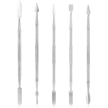 Pottery & Clay Sculpting Tools, 5 PCS Stainless Steel Spatula Wax Carving Tools Set Double-Ended Polymer Clay Tools Kit for Modeling, Embossing