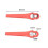 Pack of 100 Plastic Blades for Bosch and Einhell Grass Trimmers, Red 2