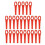Pack of 100 Plastic Blades for Bosch and Einhell Grass Trimmers, Red 3