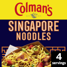 Colman's Weekend Wonders Singapore Noodles Meal Maker recipe mix spice mix for a takeaway-style family meal perfect with rice noodles 24 g