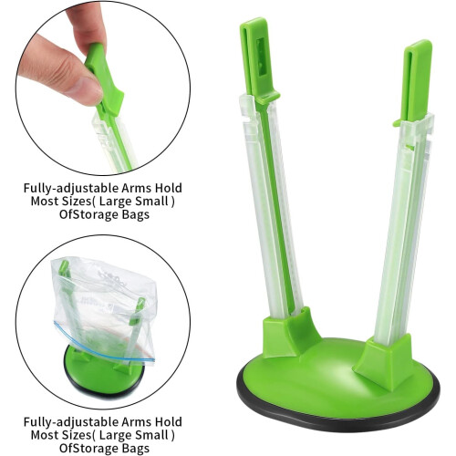 Bag Holder Stand for Freezer Bags, 6 Pack 1