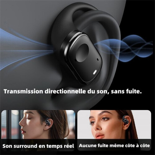Ασύρματα ακουστικά, WOVTE, OWS, ακουστικά Bluetooth, αδιάβροχα, διπλά μικρόφωνα ENC, με ψ 2