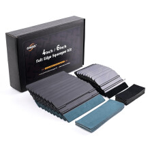 EHDIS Vinyl Wrap Squeegee Kit - 10pcs 4inch and 10pcs 6inch Felt Squeegee, Vinyl Applicator Tool, for Auto Vinyl Wrap, Window Tint